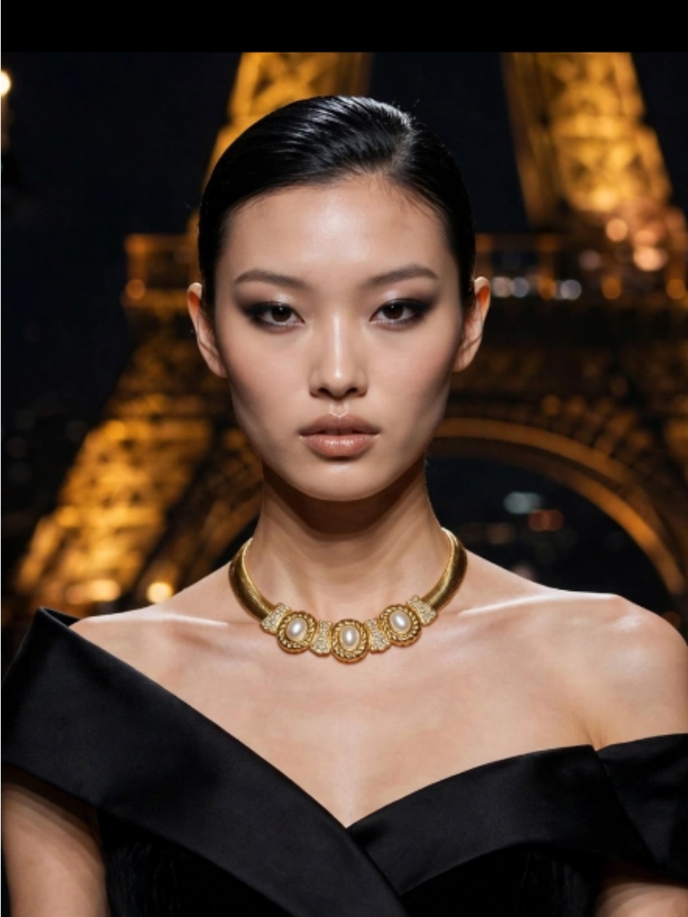 Dior Omega Herringbone Necklace